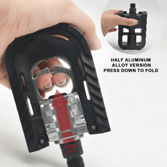 2Pcs Bike Pedal Universal Lightweight Left Right Mountain Road Folding Bicycle Flat Pedal Platform Bike Replacement Accessories