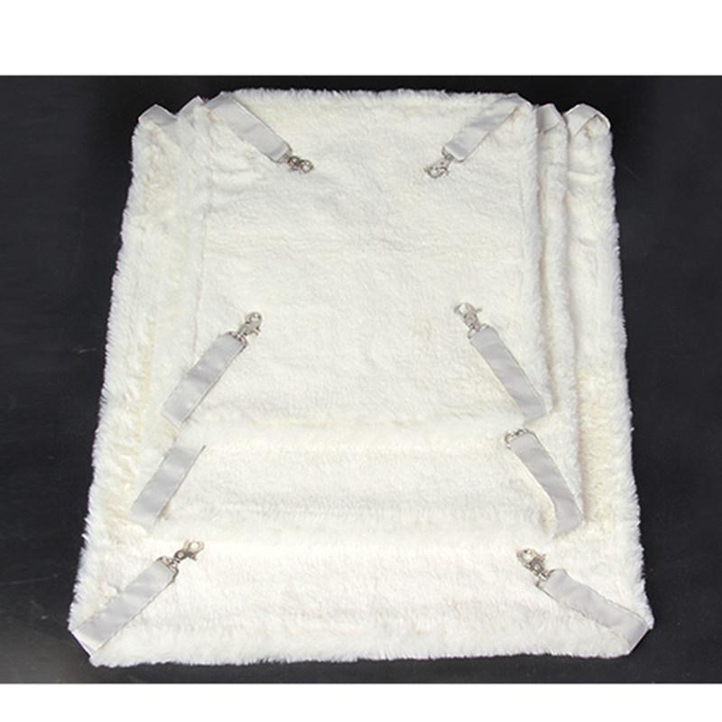 1Pcs Cat Hanging Hammock Pet Sleeping Bed White 48x38cm Sturdy Comfortable Large Load Capacity Up to 15Kg Metal Buckle Safety