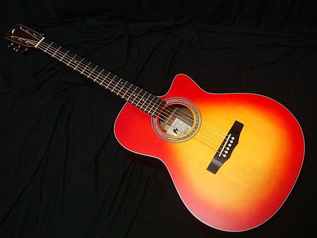 Morris CS Cherry Sunburst Morris Guitar Element Outlet R-14 Акустическая-электрическая L.R.Baggs