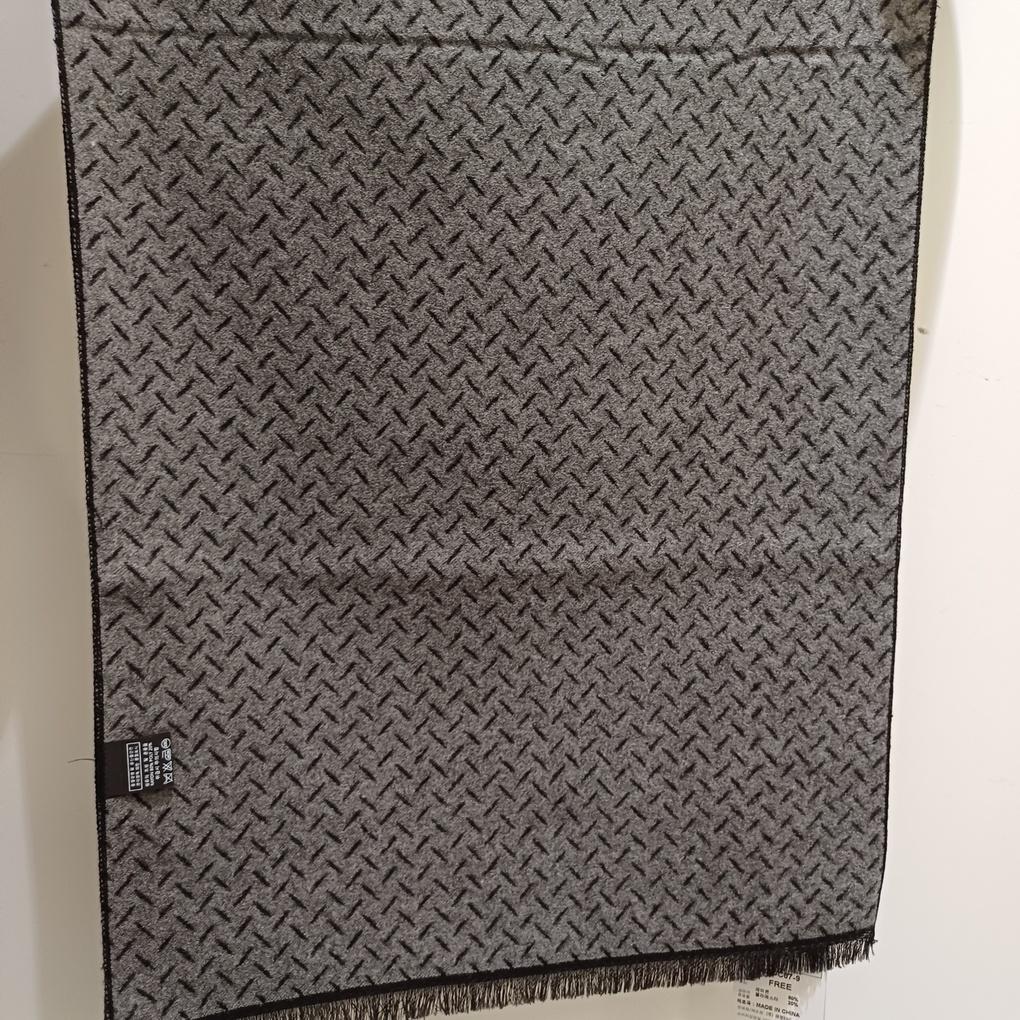 Мужской черный шарф из смесового вискозного волокна RO4C079 _Новый основной филиал Ильсан