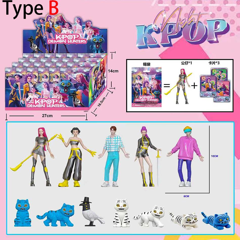 Новая K-pop Фигурка Действия Охотники на Демонов Игрушка Derpys Tiger Rumi Mira Zoey Sussy Фигурка Кукла Сюрприз в Коробке Для Фанатов Подарок Рождественские Подарки