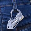 New Multi Function Keychain Screwdriver Wrench Carabiner Outdoor Climbing Tool
