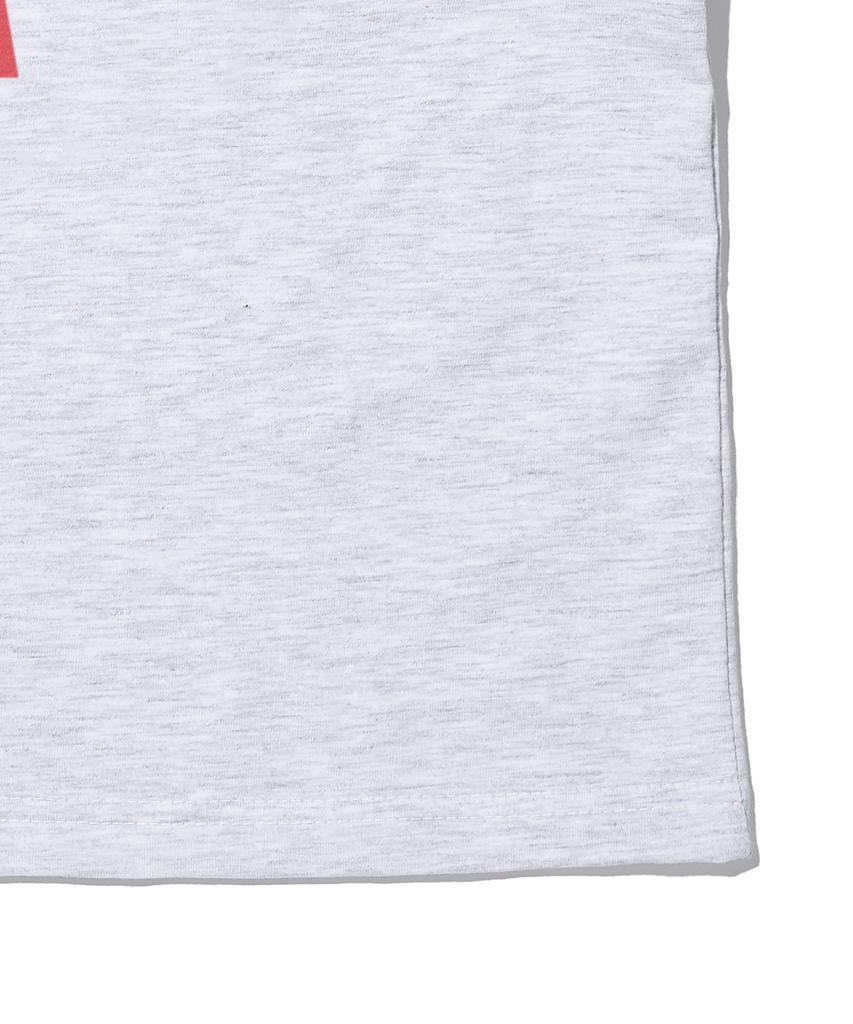 Укороченная футболка с коротким рукавом PAPERBOY Crop Santa Monica - Белый меланж