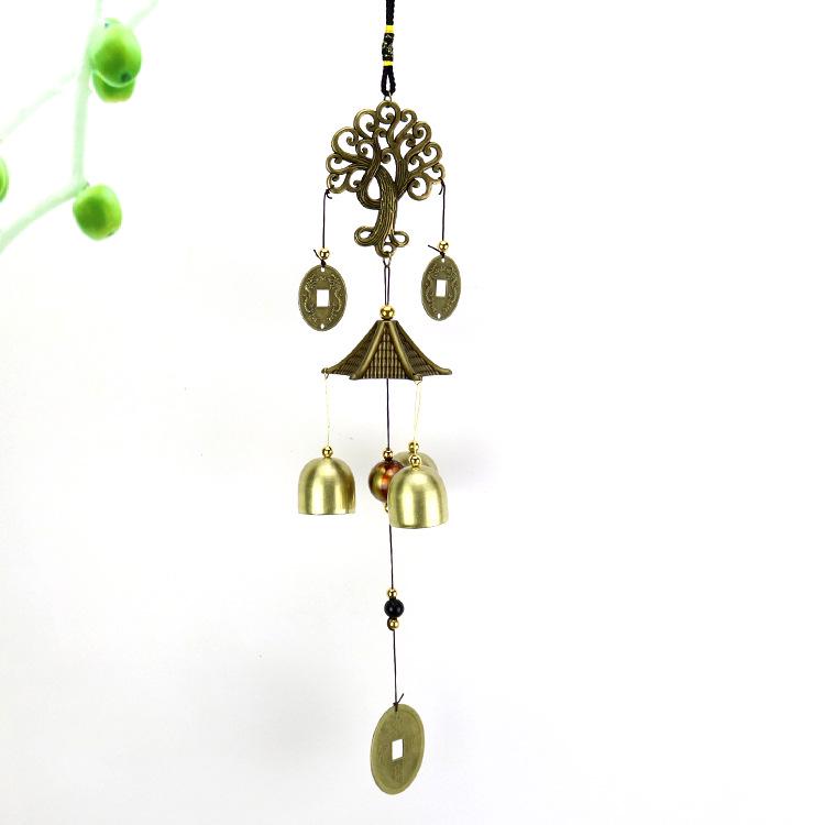 Старинные китайские литые ветряные колокольчики: Подвеска-колокольчик из меди для домашнего декора и подарков