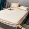 Гладкая простыня на резинке, однотонное покрывало, шелковистые простыни 90/120/150/180, постельное белье, чехол для матраса для дома, lençol (Нет наволочки)