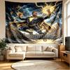 Custom Name Personalized Black Adam Print Tapestry, Wall Art Decor, Bedroom, Dorm, Apartment, LivingRoom, Party Backdrop, Gift for Birthday