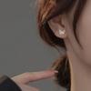 Korean Needle Tragus Piercing Helix Studs Earrings for Women 2Pcs Butterfly Heart Trendy Ear Piercing Body Jewelry