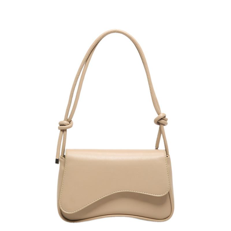 Fashionable Women's Underarm Bag Stylish Small Shoulder Crossbody Bag In Black White Brown Khaki And Fuchsia