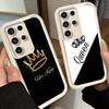 Чехол для телефона Samsung Galaxy S26 S25 Ultra S24 FE Королева Король Пара Тема Ракушка S23 Plus S22 + S21 S20 5G Мягкий Силикон Funda