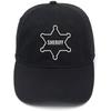 Выстиранная хлопковая регулируемая унисекс бейсболка Lyprerazy Sheriff Star Badge, хип-хоп, крутая, с флоковым принтом, унисекс, женская