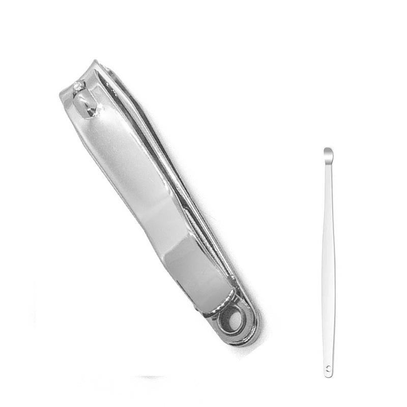 Набор щипчиков для ногтей с гальваническим покрытием Spot Silver: В комплект входят маникюрные щипцы, пилка и нож — размер 211