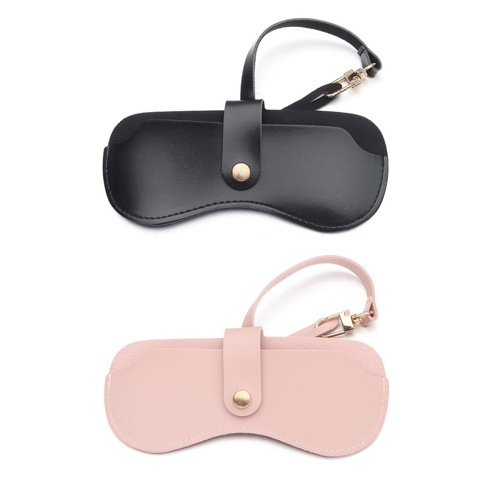 Travel Handmade Hanging Wrist PU Leather Glasses Storage Box Sunglasses Case Glasses Bag