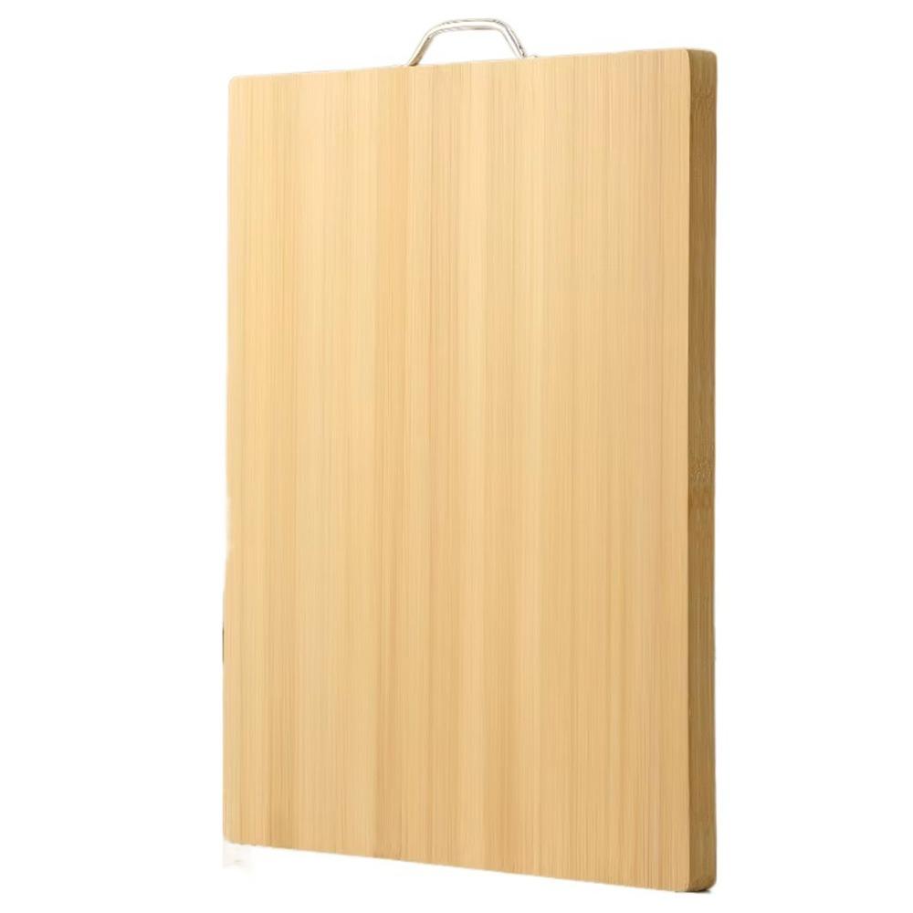 Rectangle Bamboo Chopping Board with Handle Butcher Chopping Blocks Tool Wooden Tray Home Use