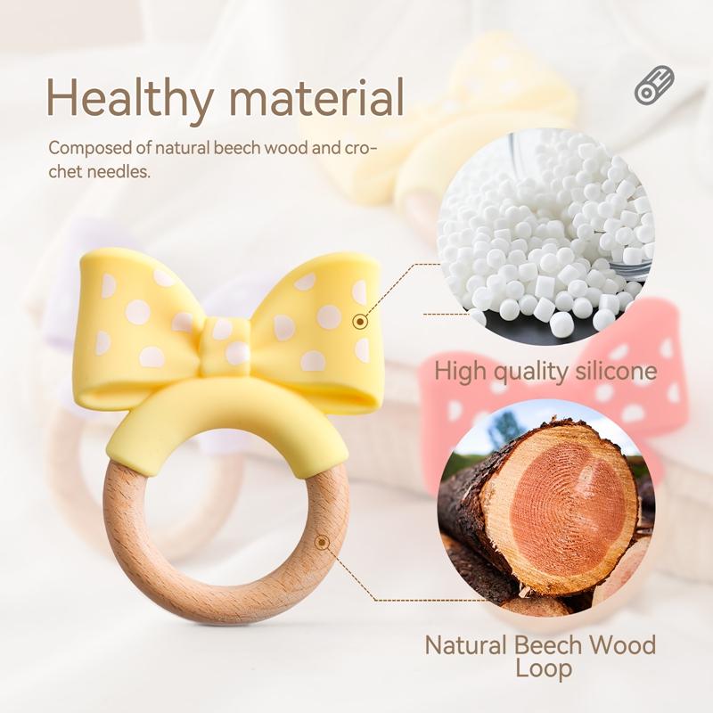 1Pcs Baby Silicone Teether Teething Chew Toys Bpa Free Silicone Diy Pacifier Chain Necklaces Pendant Cartoon Animal Teethers
