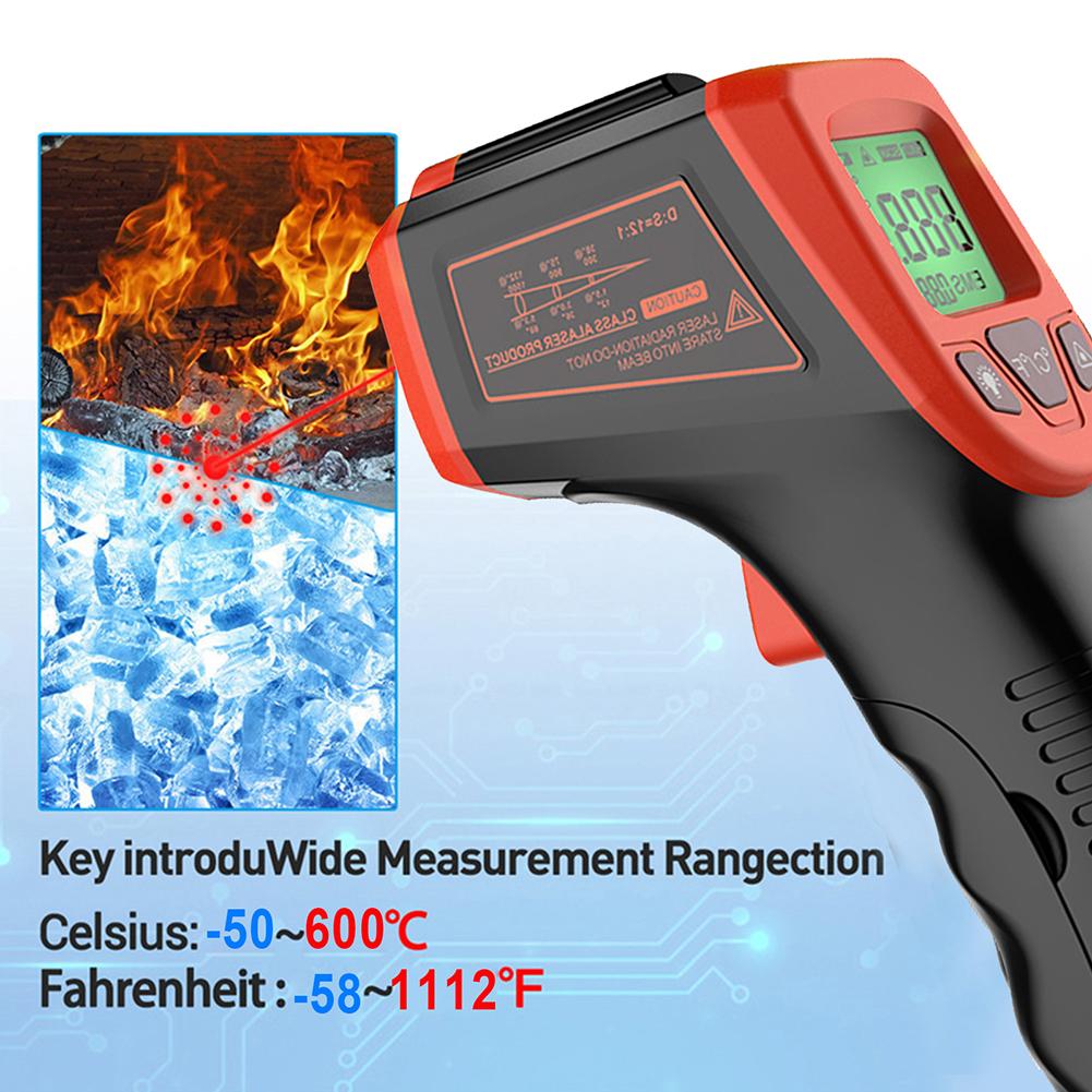 1 PC Infrared Thermometer Gun Kitchen Oil and Warm Water Barbecue Baking Thermometer High Temperature Measurement