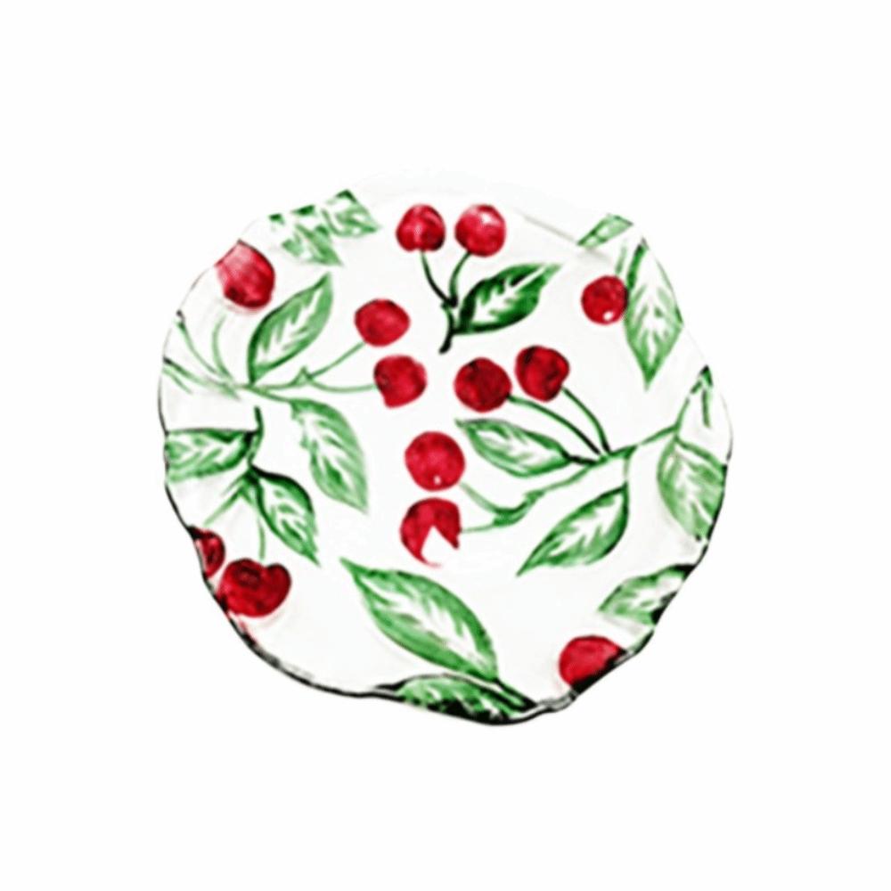 Safe Fruit Plate Lemon Pattern Dinner Plate Multi-purpose Shallow Plate Picnic