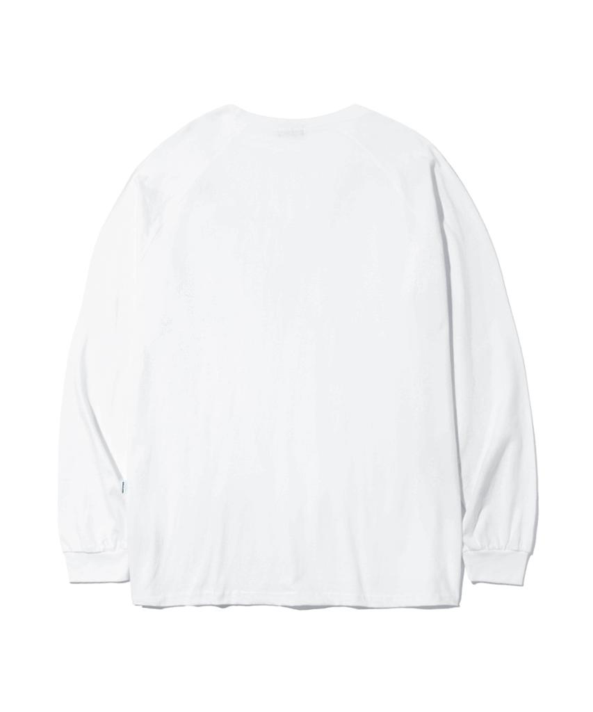 ESCAPEFROM Rose Stamp Print Long Sleeve White