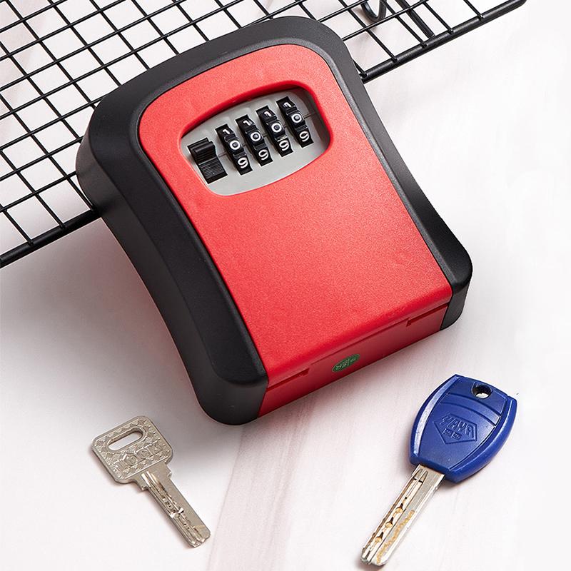 Настенный сейф для ключей - 4-значный сейф для ключей с кодовым замком на открытом воздухе