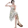 Pajamas for women's summer small men wear drapes, high-end suspenders, long vacation skirts, spring and autumn cotton and silk skirts