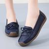 Spring Summer Shoes for Women Genuine Leather Casual Slip On Shoes Ladies Flats Shoes Plus Size