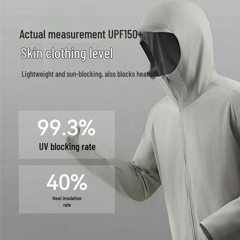 Мужская толстовка-куртка с защитой от солнца UPF50+ из ледяного шелка