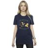 Disney Womens/Ladies Mickey Mouse Merry Kissmas Cotton Boyfriend T-Shirt