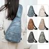 Soft Leather Chest Bag Outdoor Crossbody Bag Vintage Women's Shoulder Bag