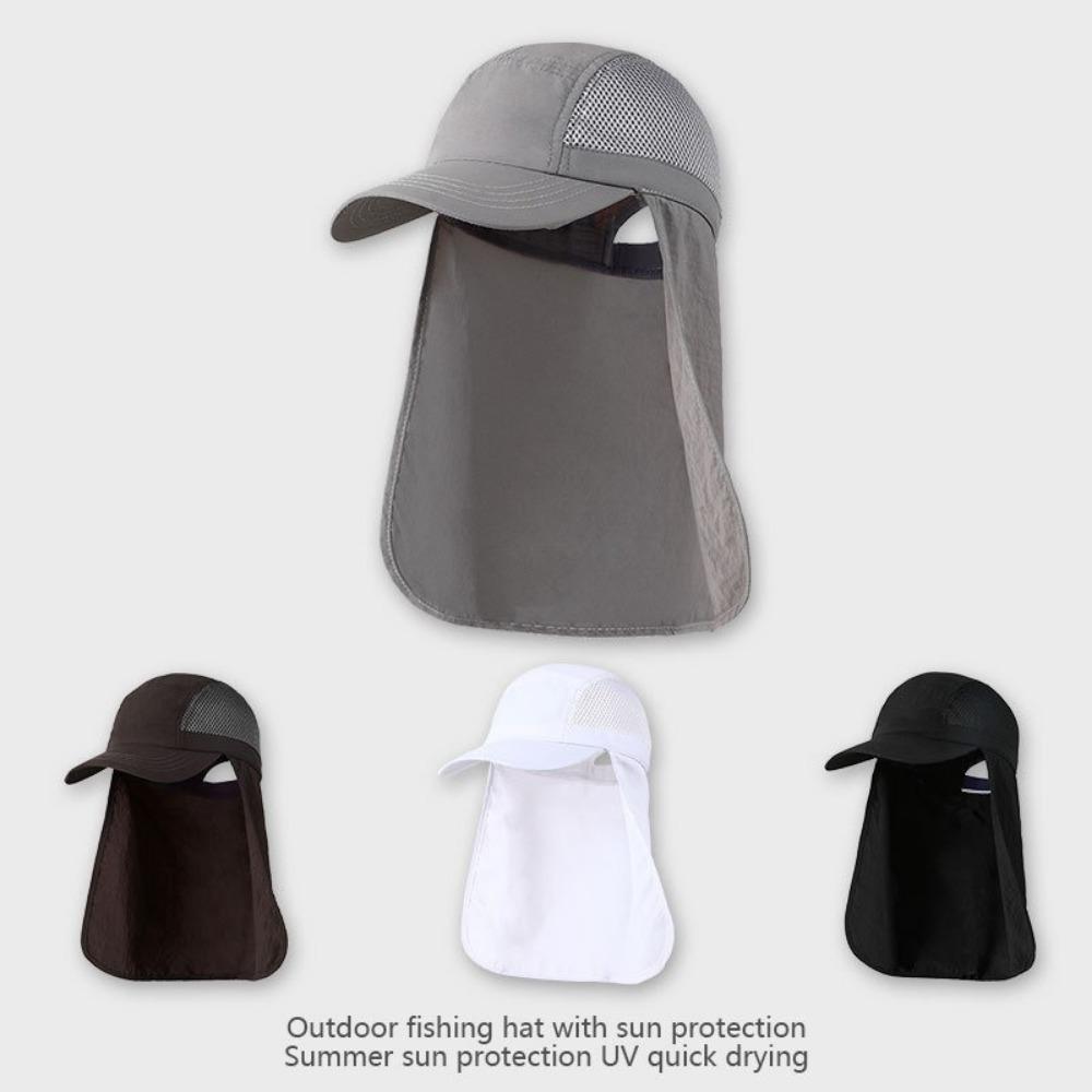 Outdoor Fishing Caps Breathable Wide Brim Sun Hat Sunscreen Fisherman Hats  for Travel Hiking