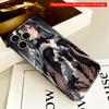 2DFlat Elegant Black Lace Dress Anime Girl Phone Case All inclusive film hard phone case, compatible with iPhone 18 Pro Max 17 16 15 14 13 12 11