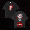 Funny Anime Dandadan Ayase Momo Graphic Print T-shirt Men Women Vintage Washed O-neck Cotton Streetwear Hip Hop Harajuku Fashion Oversized Top