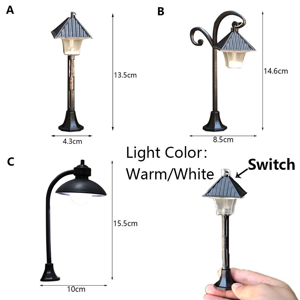 Пейзаж бонсай орнамент домашний декор миниатюры дорожный фонарь модель уличный фонарь фигурка уличный фонарь