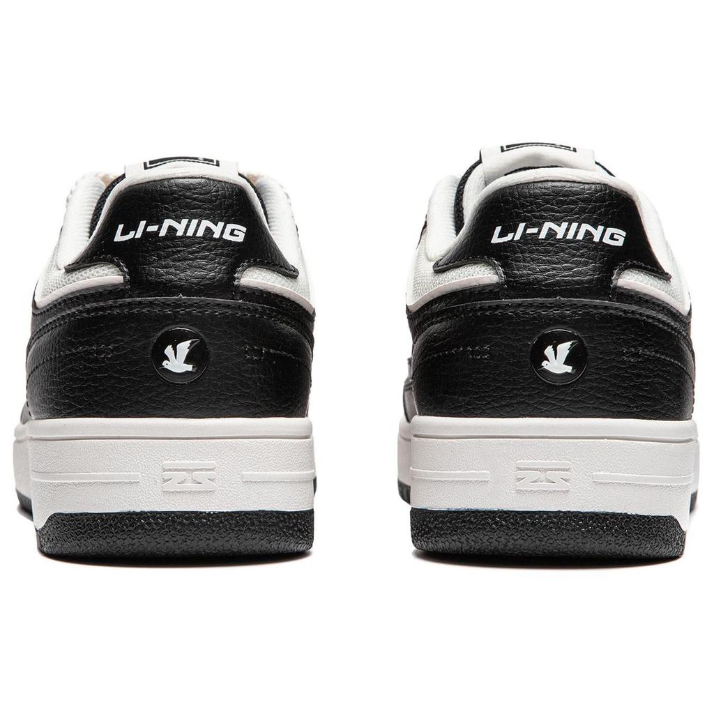 Li Ning Tianji Скользкие, Износостойкие, Легкие, Дышащие Низкие Кеды для Скейтборда Женские Белый Черный AGCU096-4