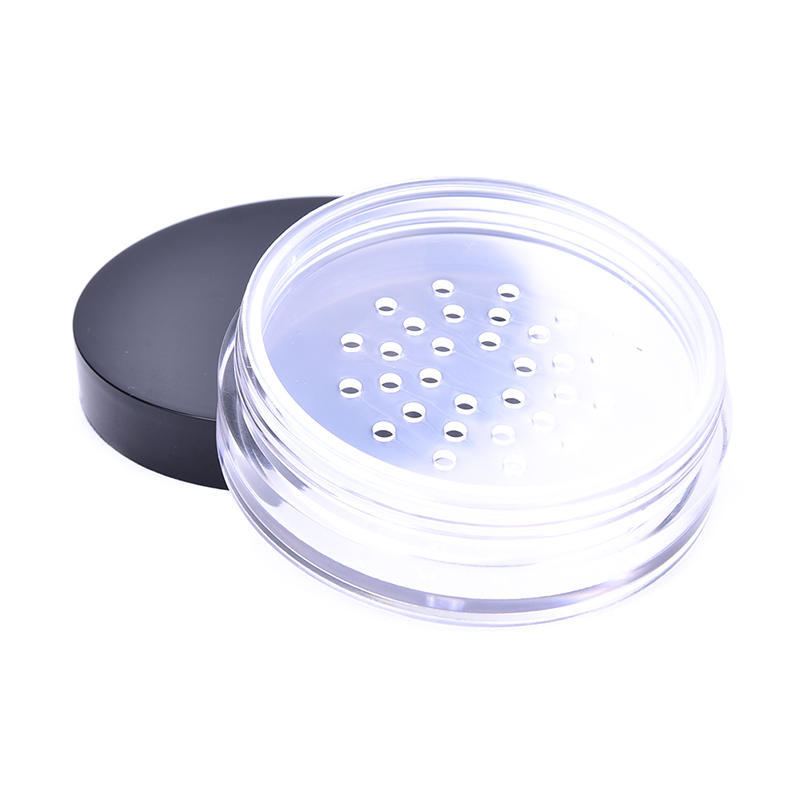 Empty Refillable Cosmetic Jar Pot Loose Face Powder Sifter Case Powder Box