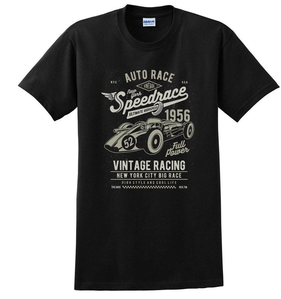Автомобильная винтажная футболка Speedrace Auto Car