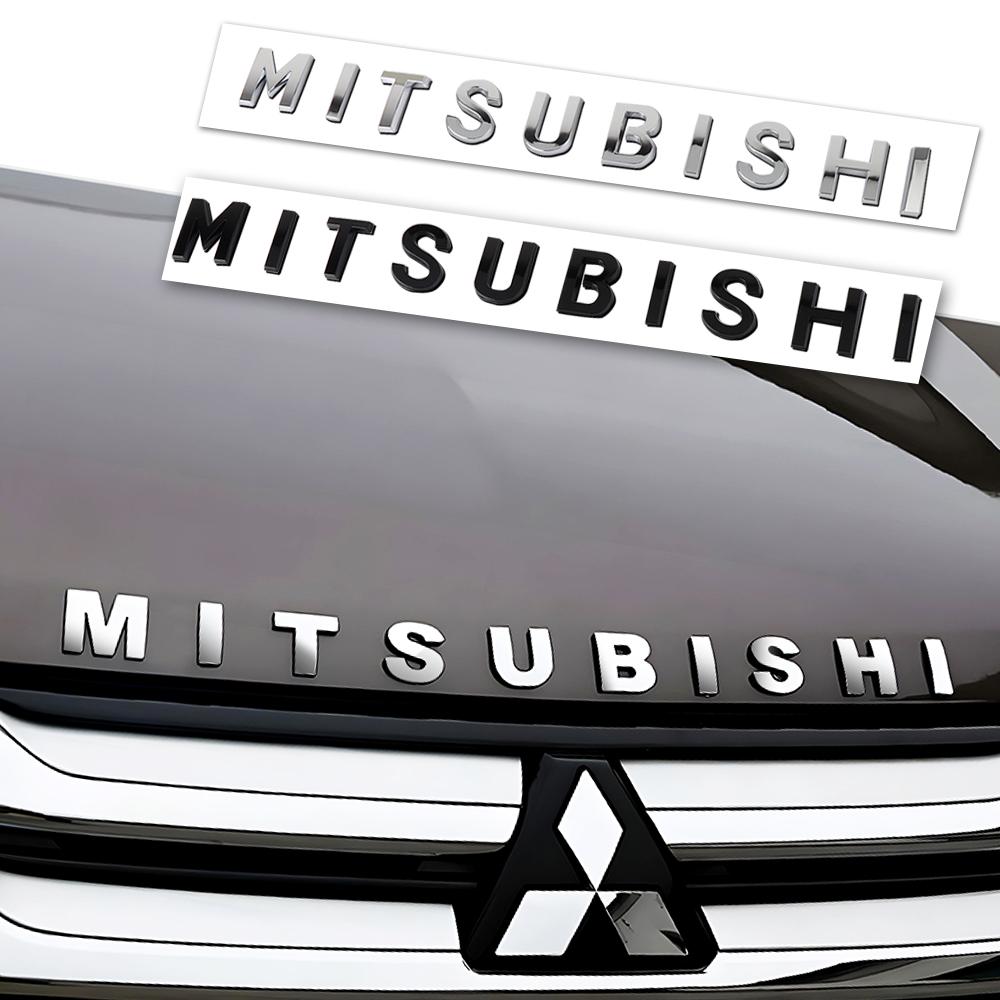 3D ABS Car Logo Front Grille Decor Sticker Auto Modification Accessories For Mitsubishi ASX Lancer EVO Pajero Fastener Converter