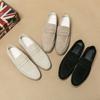 Fashion Spring New British Style Men's Comfortable Suede Loafers Fashionable Soft Soled Men Breathable Business Casual Leather Shoes