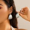 Big Open Wide Round Stud Earrings for Women Elegant Large Ladies Statement African Earring 2026 Fashion Jewelry Accessories Gift