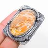 Natural Plume Root Jasper Gemstone 925 Sterling Silver Gift Ring Size 11 o1Z03