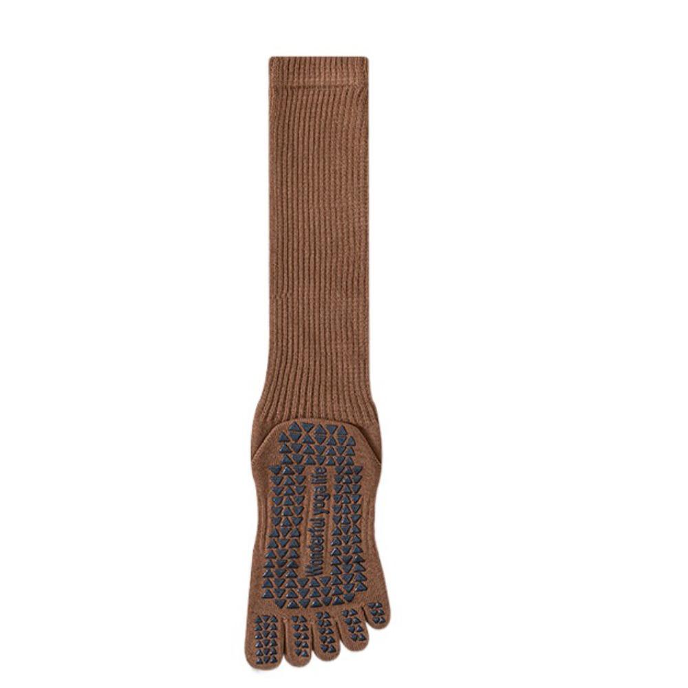 Separate Fingers Women Yoga Socks Silicone Anti-slip Sport Pilates Socks Sports Toe Socks Dance