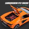 Масштаб 1/24 Lambo LPI800-4, литая под давлением модель автомобиля из сплава, игрушки, откатной автомобиль со звуком и светом для детей, коллекция подарков для взрослых