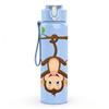 1PC Hanging Monkey Jungle Animal Drawing 750ml Color Plastic Sports Water Bottle Leakproof Flip Straw Lid Suitable for Sports Office Home Use