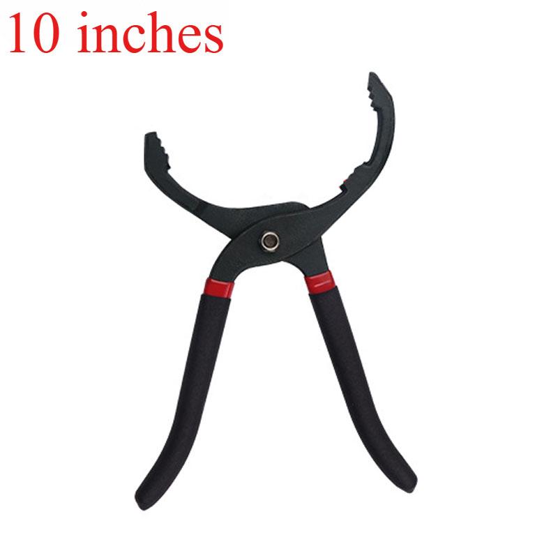 1pc 10 Inch/12 Inch Oil Filter Clamp Type Wrench Auto Repair And Maintenance Tool Oil Grid Pliers Car Disassembly Hand Tools