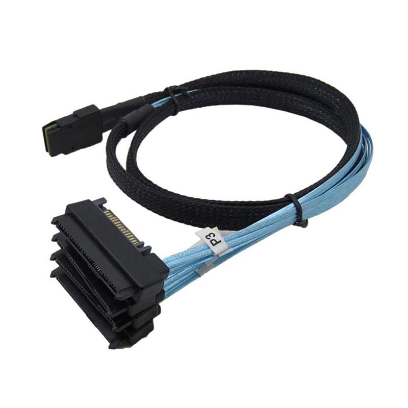 Кабель-адаптер-преобразователь Mini SAS 36P SFF-8087 на SFF-8482 SAS 29+15P SATA для серверного компьютера