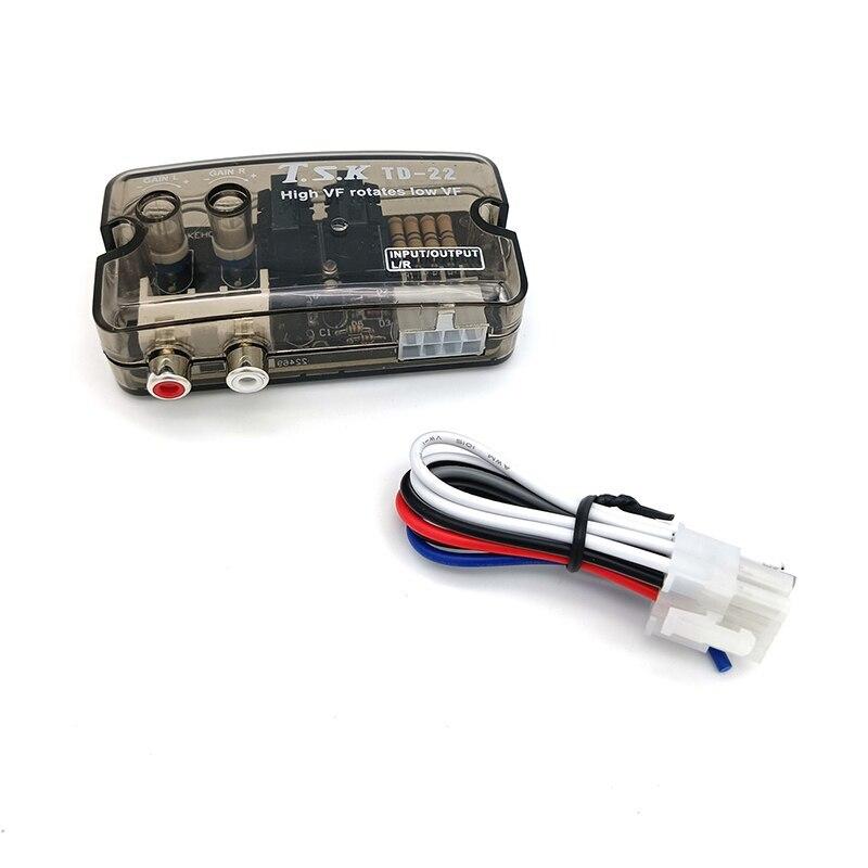 12V Universal RCA Line Car Subwoofer Stero Radio Converters Speakers High To Low Car Audio Amplifier Impedance Converter Hot Radio Accessories 4