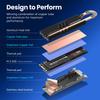 GRAUGEAR Высокопроизводительный радиатор для PS5/ПК M.2 SSD Совместим с NVMe M.2 2280 Медная тепловая трубка + Алюминиевое оребрение Высокая теплоотдача