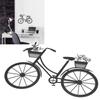 Outdoor Wall Art Iron Bike Wall Decor 11.81 X 8.15in Bike Metal Wall Art Black Powder Coated Bicycle Shape Decor Office