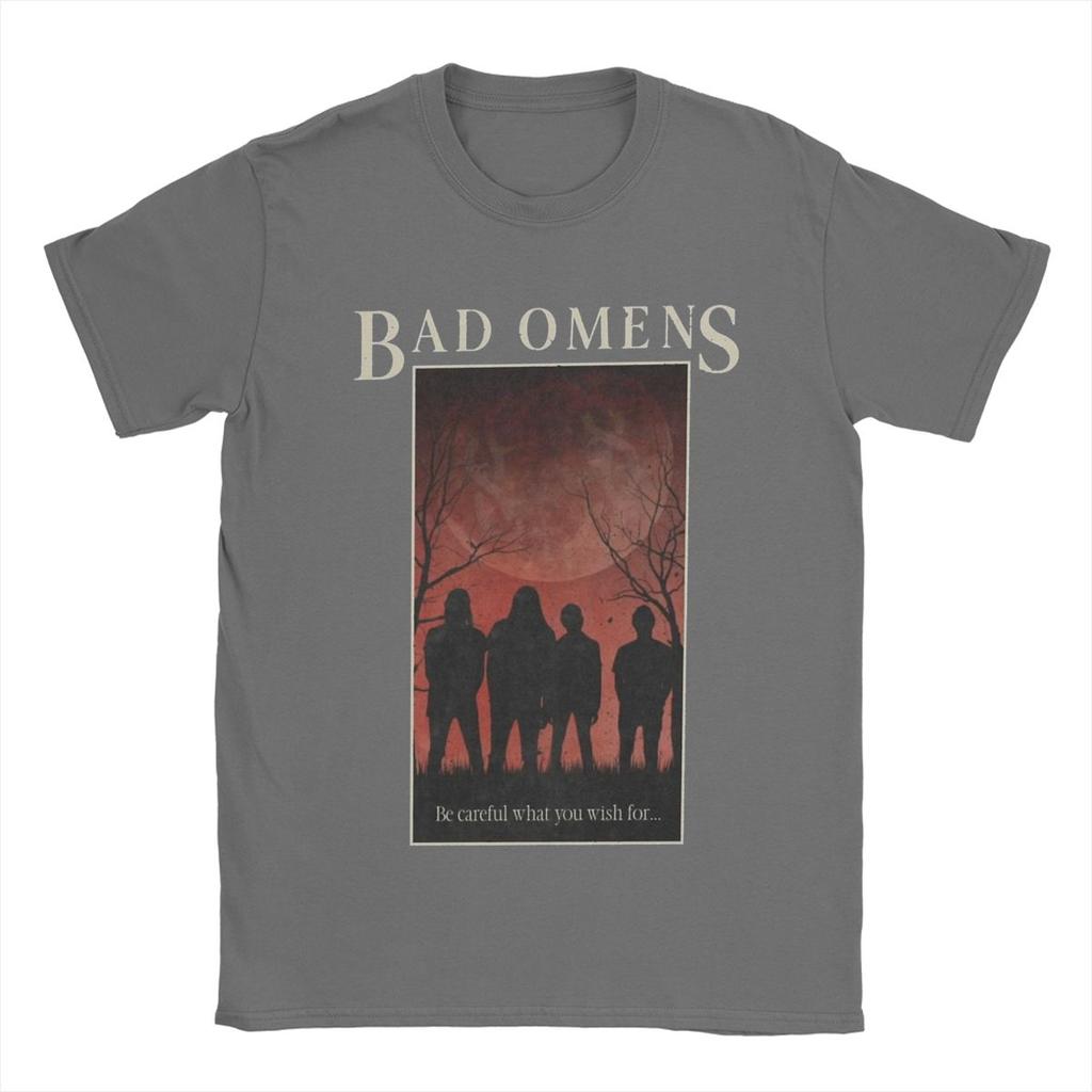 Мужские футболки Bad Omens Винтажная футболка с коротким рукавом и круглым вырезом 100% хлопок Топы на день рождения