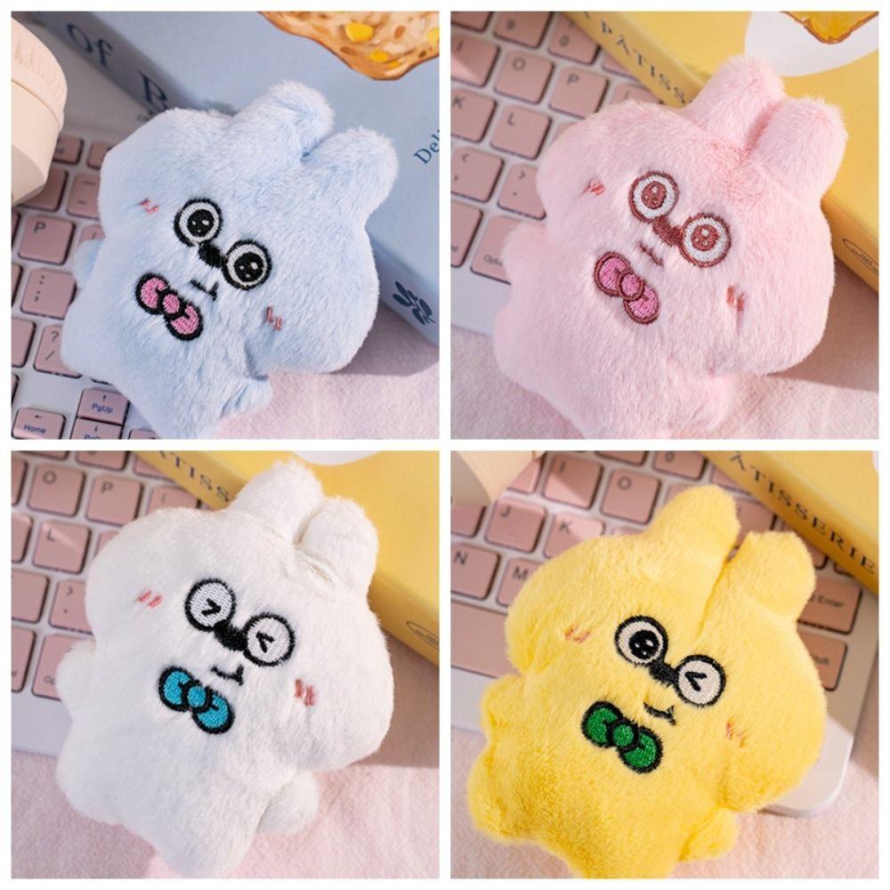 Cartoon Squeezing Keychain Friendship Rabbit Pendant Cute Plush Rabbit Keychain  Key Decor