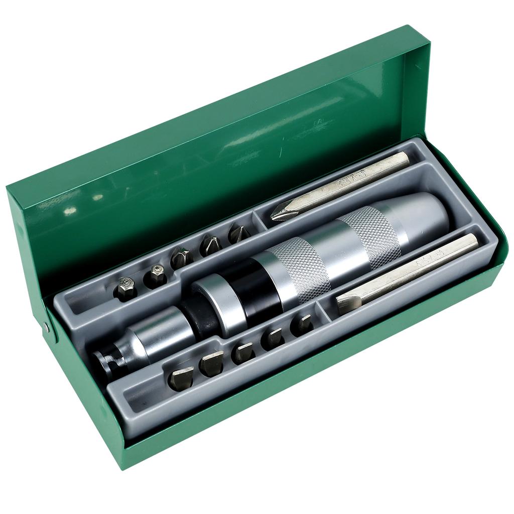 13Pcs Impact Screwdriver Set Shock Screw Driver Chisel Bits Multifunctional Screw Extractor Remover Repair Set Repair Tools