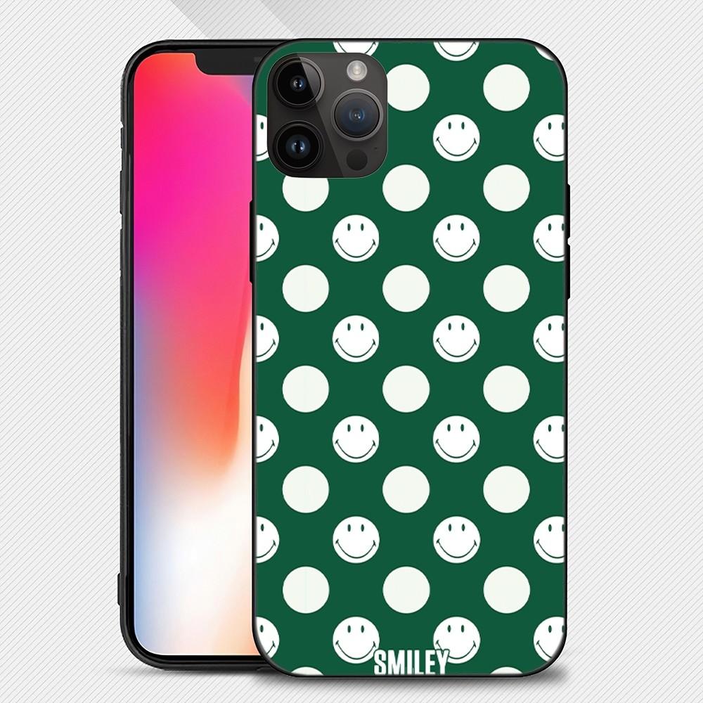 Забавный чехол для телефона S-Smiley Face iPhone15 14 13 12 11 Pro Max Mini X 7 8 Мягкий чехол